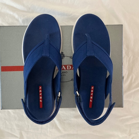 PRADA Women Blue Sports Sandals (Size: 38) - Picture 1 of 6